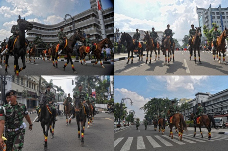 Pasukan Berkuda Di KAA MerahPutih