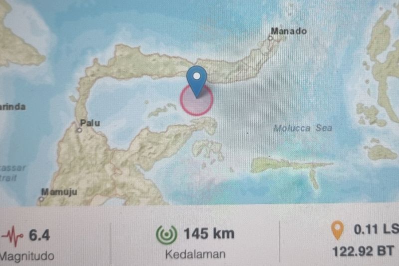 Gempa Guncang Gorontalo Dengan Skala III MMI MerahPutih