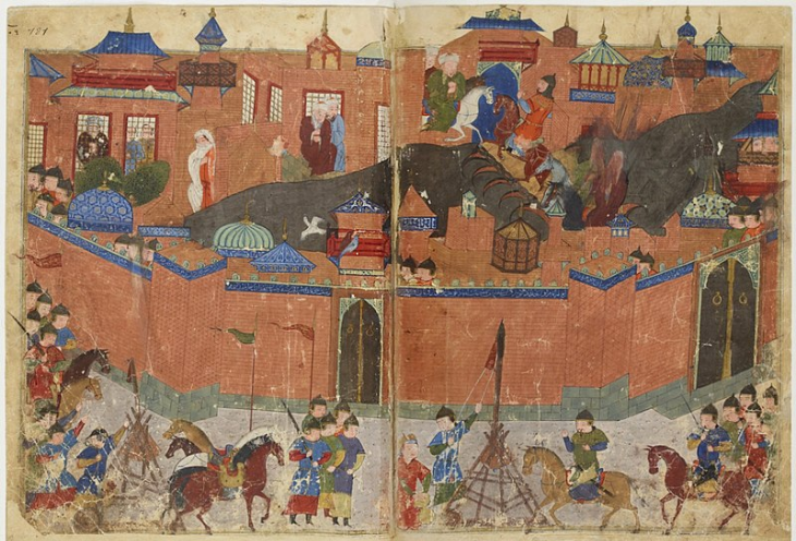Mongols besieging Baghdad in 1258. (Foto/id.wikipedia.org)