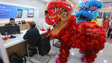 Barongsai Meriahkan Peresmian Kantor Cabang UOB Muara Karang Jakarta