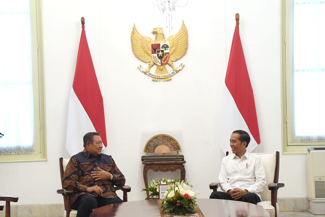 Presiden Jokowi dan SBY di Istana (Biro Pers Setpres)