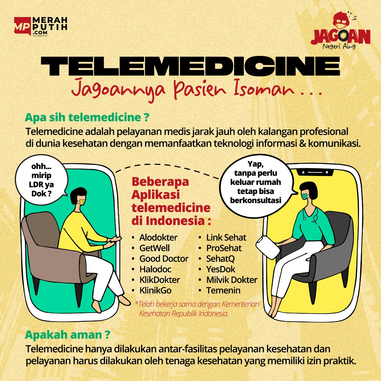 Telemedicine, Jagoannya Pasien Isoman