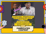 [HOAKS atau FAKTA]: Prabowo Bisa Bubarkan DPR Lewat Dekrit, Benarkah?