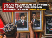 Pigura Foto Presiden dan Wapres Terpilih Laris Manis Jelang Pelantikan 20 Oktober