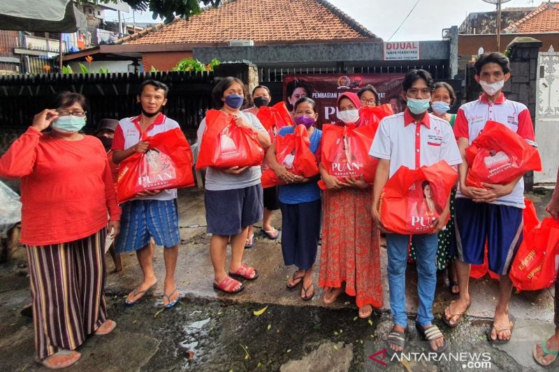 Foto Puan di Bungkusan Sembako Fraksi PDIP DPR Diklaim Bentuk Apresiasi