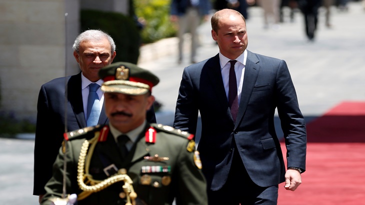 Pangeran William di Ramallah Palestina