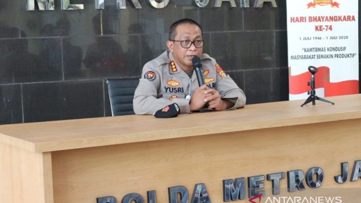 Kepala Bidang Humas Polda Metro Jaya Komisaris Besar Polisi Yusri Yunus. (ANTARA/FIanda Sjofjan Rassat)