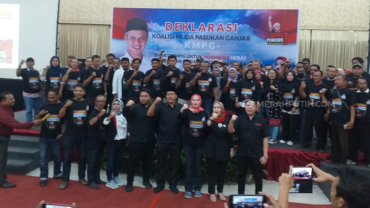 Kader Muda Lintas Partai Cirebon Raya Deklarasikan Dukungan terhadap Ganjar