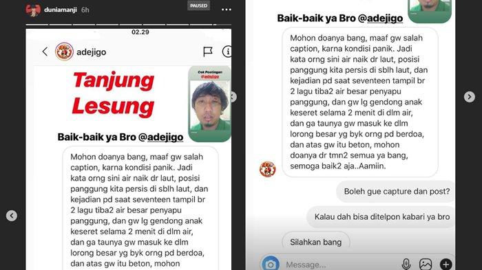 Curhatan Ede ke Anji (Sumber: Instagram/duniamanji)