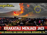 [HOAKS atau FAKTA]: Gunung Krakatau Meletus, BMKG Peringatkan Potensi Tsunami Besar