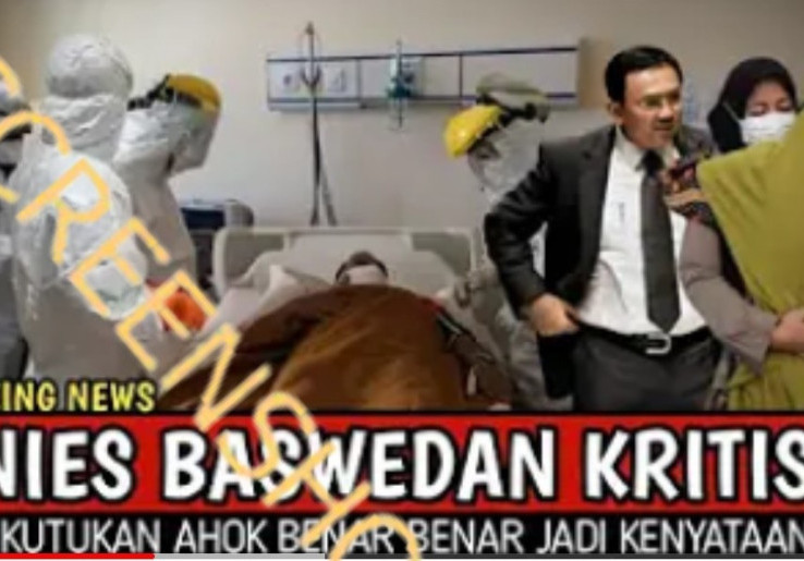 [HOAKS atau FAKTA]: Anies Kritis Karena Terkena Kutukan dari Ahok