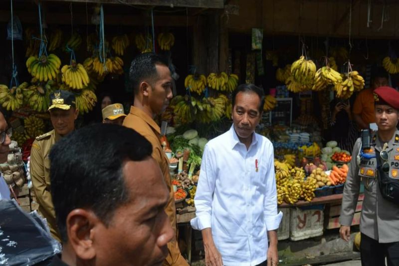 Presiden Jokowi Bersyukur Harga Bahan Pokok Stabil