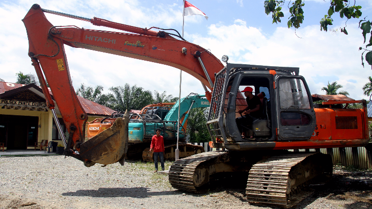14 Warga Penambang Emas Ilegal Dibawa ke Polda Aceh 