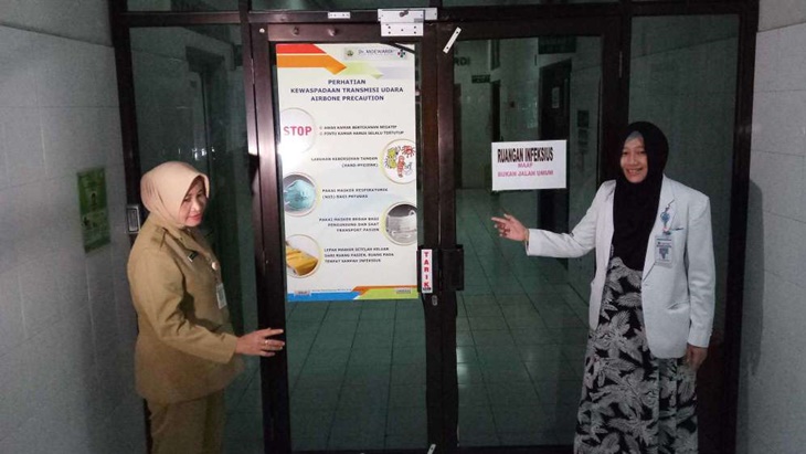 Ruang isolasi RSUD dr Moewardi Solo disiapkan untuk pasien corona