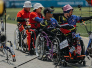 Aksi Pemanah Disabilitas Asian Para Games 2018
