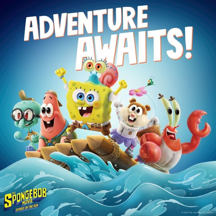 Setelah Sukses dalam filmnya, kini spin off karakter pendukung akan coba dibuat oleh Nickelodeon (foto: Instagram/@spongebobmovie)
