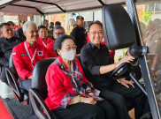 Dengan Boogie Car, Megawati, Ganjar dan Prananda Menuju Ruang Pameran Pangan