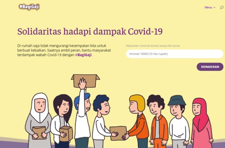  BagiGaji.id Galang Donasi untuk Masyarakat Berpenghasilan Harian yang Terdampak COVID-19
