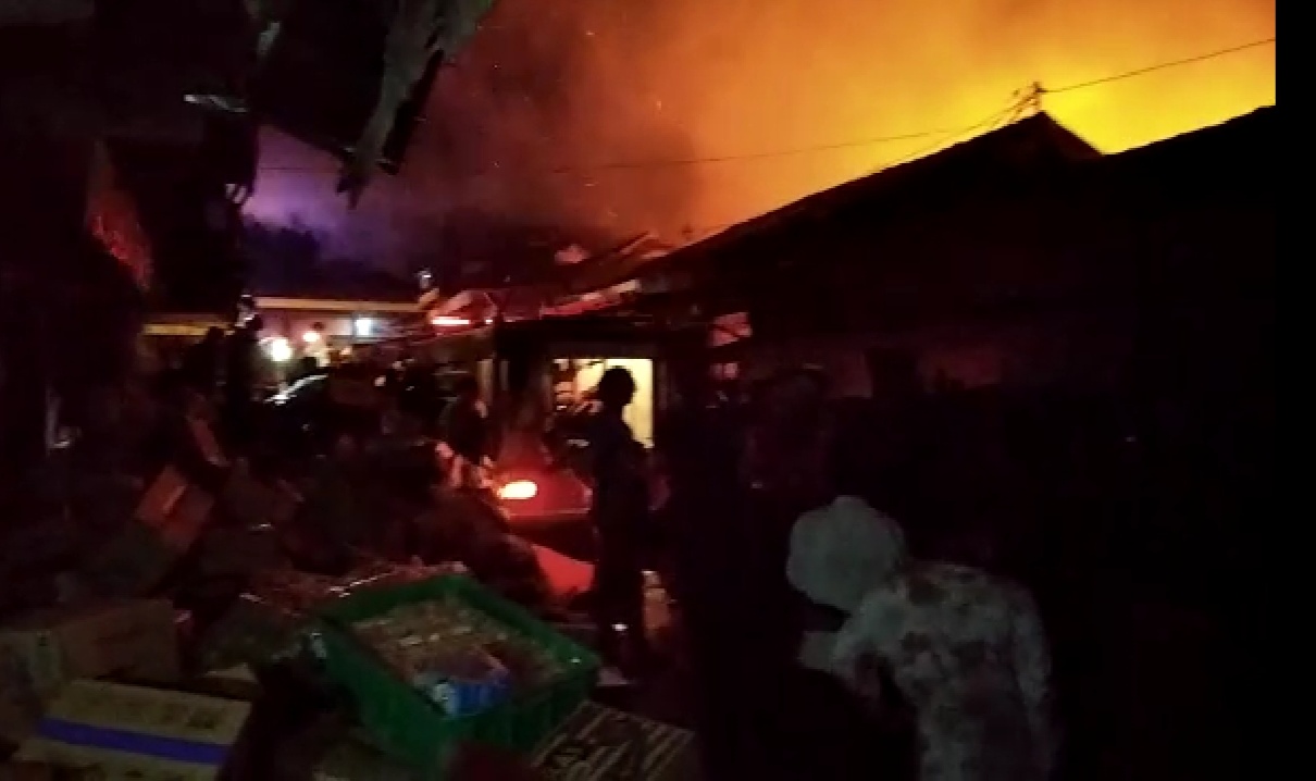 Pasar Cepogo Boyolali Ludes Terbakar