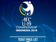 Harga Tiket Piala AFC U-19