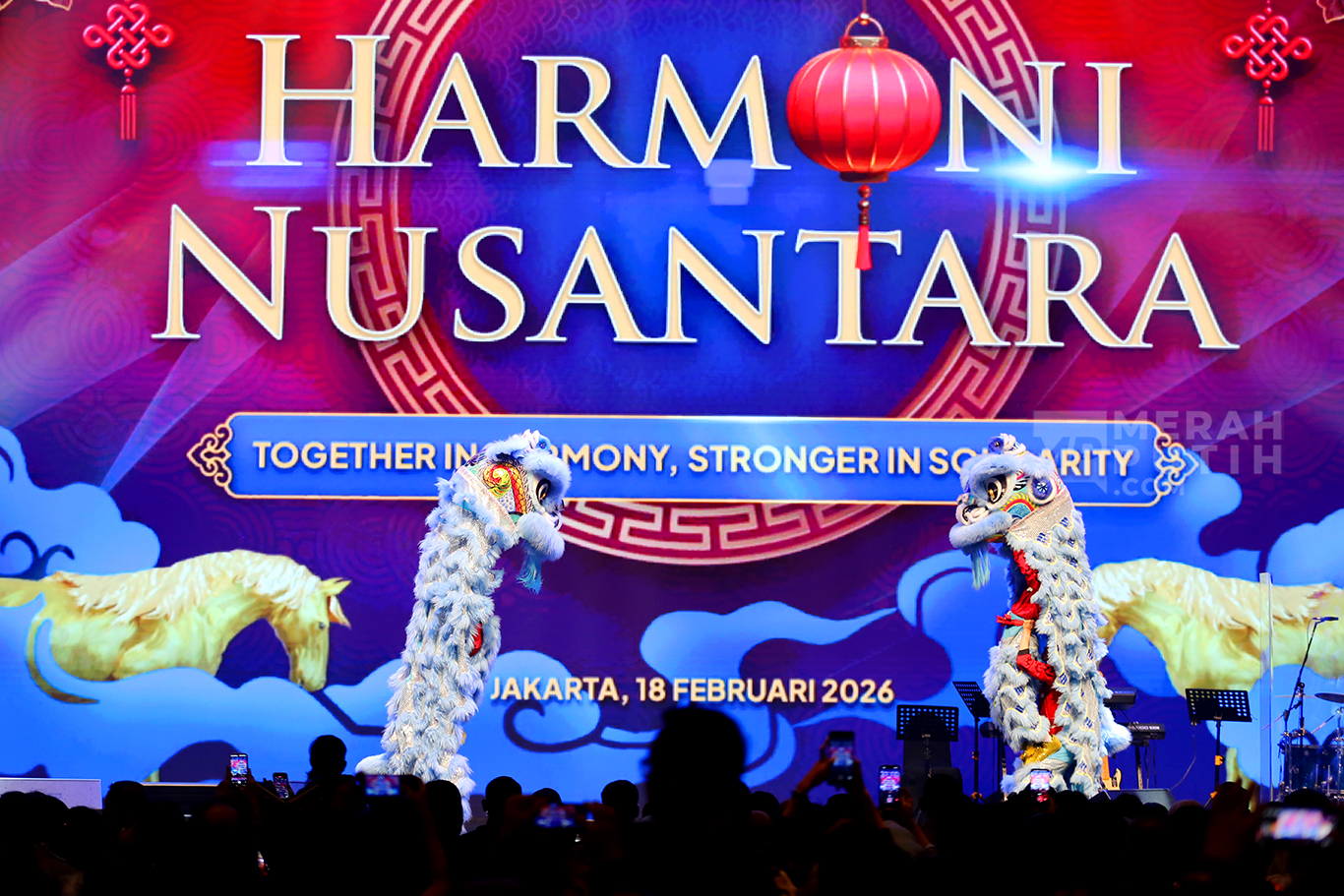 Atraksi Barongsai Meriahkan Perayaan Imlek Nasional 2026 Partai Demokrat di Jakarta