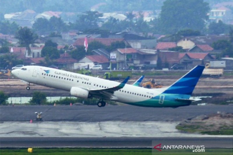 Garuda Indonesia. (Foto: Antara)