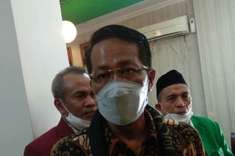 Ketua Baleg DPR RI Supratman Andi Agtas pada acara MoU Badan Legislasi DPR bersama Universitas Muslim Indonesia (UMI) Makassar, Selasa,(30/3/2021).ANTARA/Abd Kadir