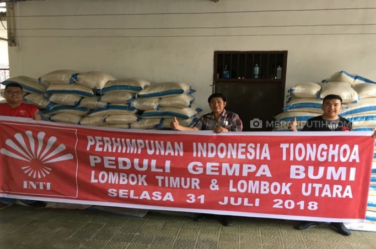 INTI Kirim Lima Ton Beras dan 500 Selimut untuk Korban Gempa di Lombok