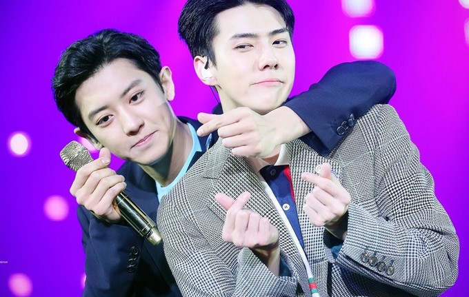 Chanyeol dan Sehun EXO