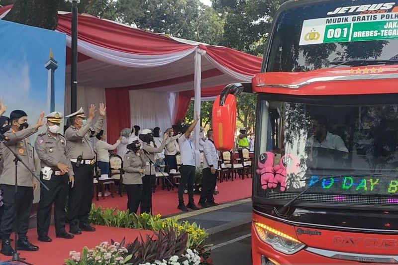 Hari Ini, Program Mudik Gratis Polda Metro Jaya Berangkatkan 540 Pemudik