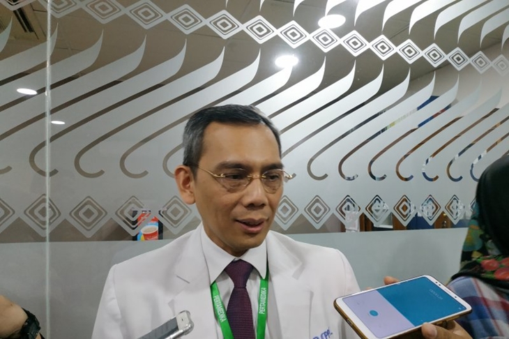Dokter spesialis jantung dan pembuluh darah RS Pusat Pertamina Hengkie F Lasanudin, di Jakarta, Kamis, (1/8/2019). (ANTARA/Boyke Ledy Watra)