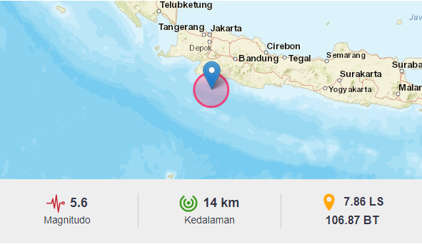Gempa Bumi di Sukabumi Masuk Kategori Gempa Interface