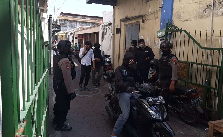 Penangkapan terduga teroris di tiga lokasi di Solo, Jawa Tengah