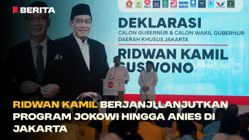 Ridwan Kamil Berjanji Lanjutkan Program Jokowi hingga Anies di Jakarta