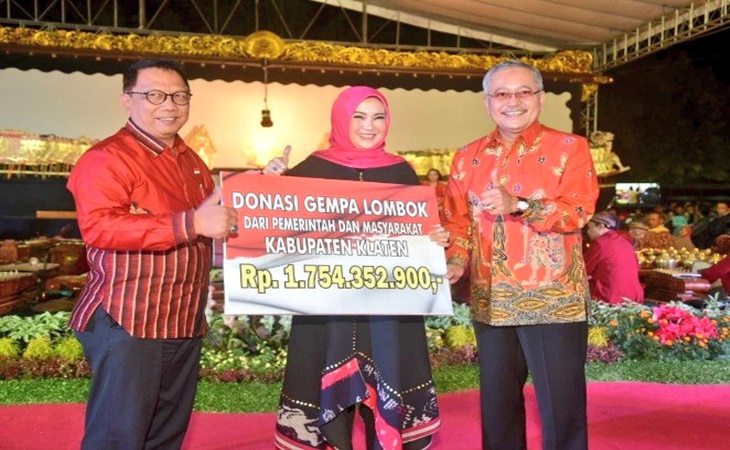 Pemprov Jateng Serahkan Bantuan untuk Korban Gempa Lombok