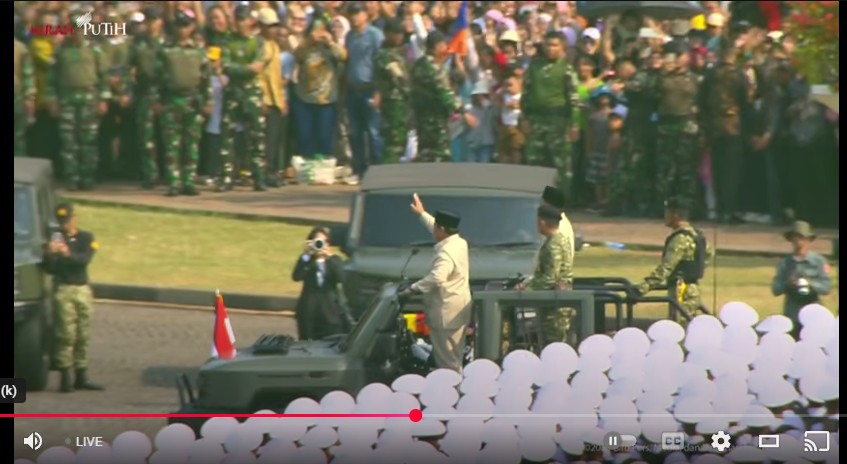 Prabowo Ucapkan 50 Kali Terima Kasih Saat Pengecekan Pasukan Upacara peringatan HUT Ke-80 TNI