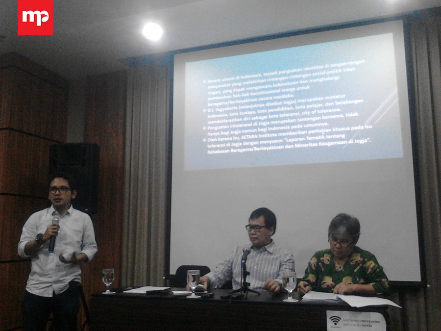 Riset Setara Institute: Intoleransi di Yogyakarta Meningkat
