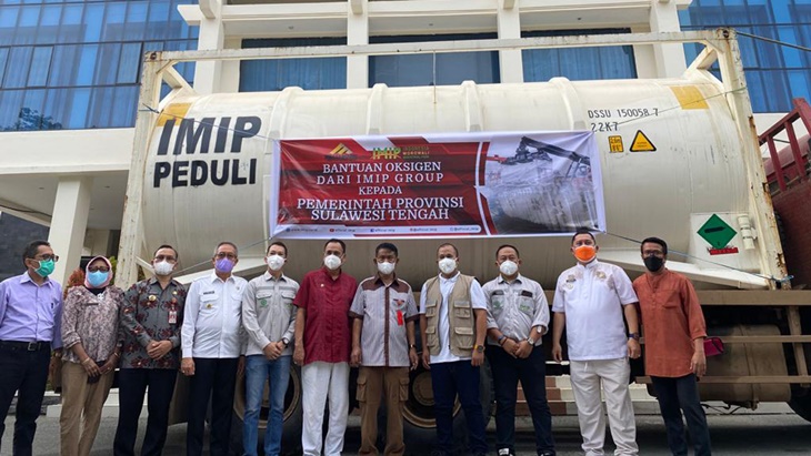 IMIP Sumbang 40 Ton Oksigen Untuk Warga yang Membutuhkan