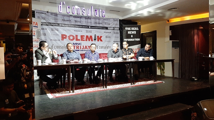 Diskusi Polemik MNC Trijaya. (MP/Kanugrahan)