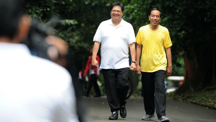 Airlangga Hartarto dan Jokowi