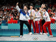 Atlet Korea Utara-Korea Selatan Selfie di Podium Olimpiade Paris 2024