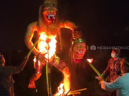 Perayaan Nyepi, Umat Hindu Boyolali Lakukan Ritual Kirab dan Bakar Ogoh-ogoh