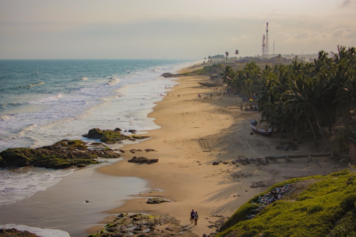 Ghana dikenal dengan pantai-pantainya yang indah. (Foto Unsplash/ Jared Poledna)