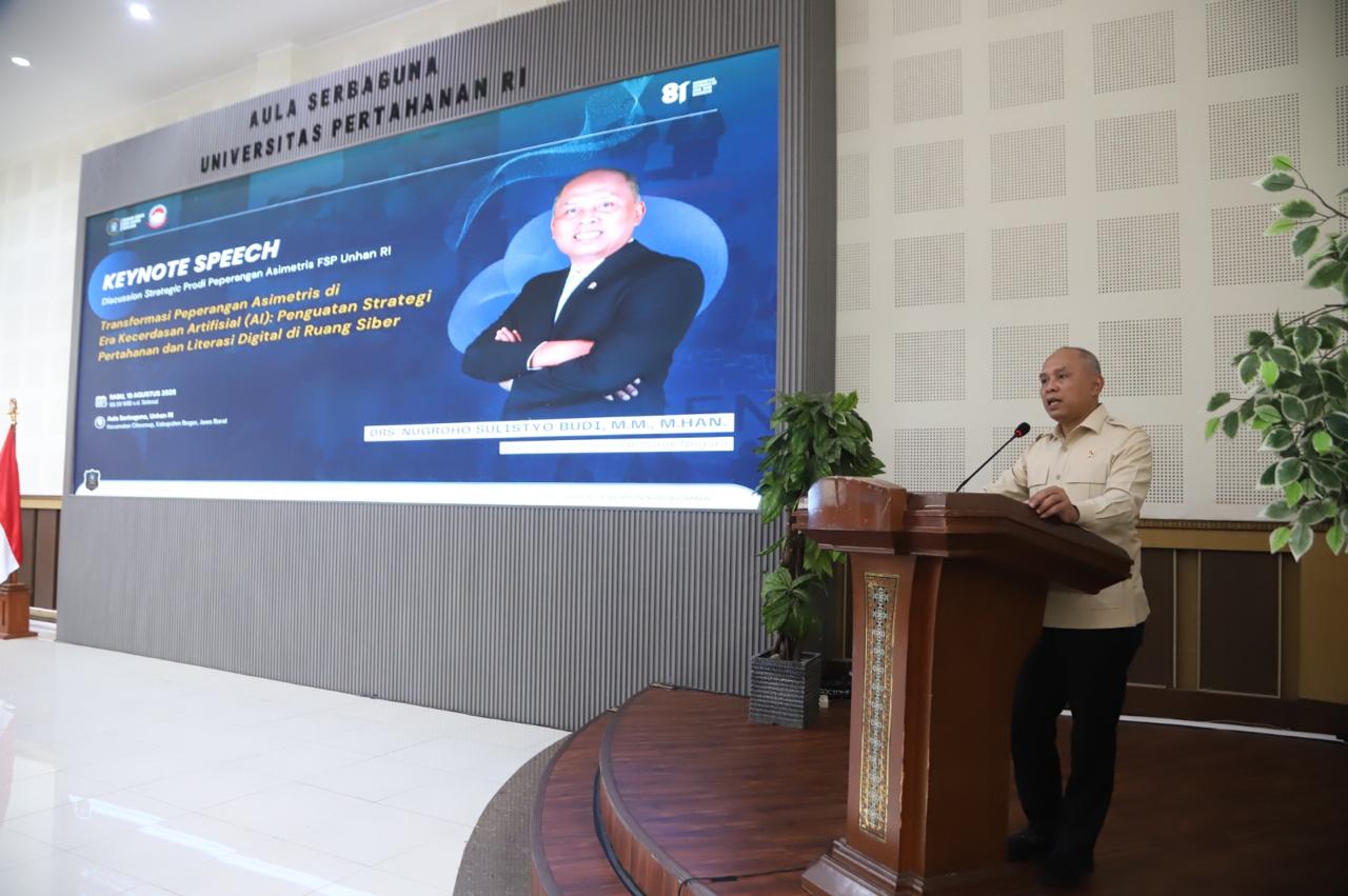 Unhan RI gelar diskusi Transformasi Peperangan Asimetris di Era Kecerdasan Artifisial (AI): Penguatan Strategi Pertahanan dan Literasi Digital di Ruang Siber