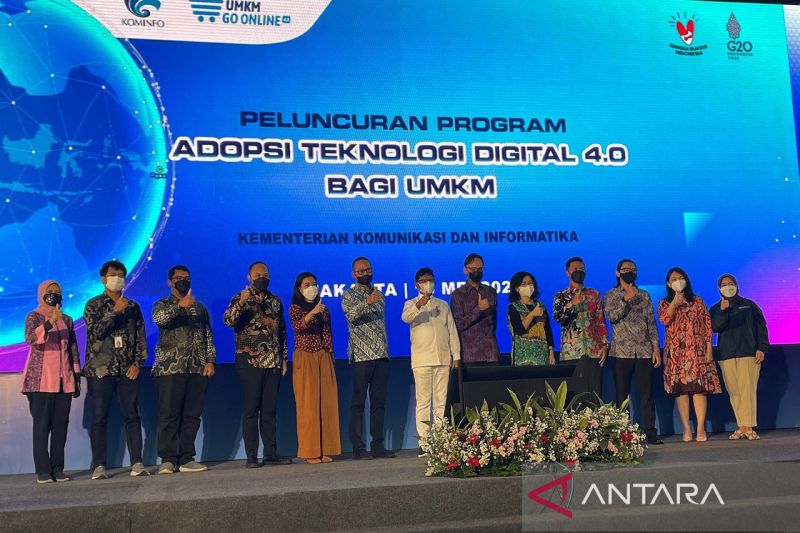 Peluncuran Program Adopsi Teknologi Digital 4.0 Bagi UMKM (ANTARA/Lifia Mawaddah Putri)