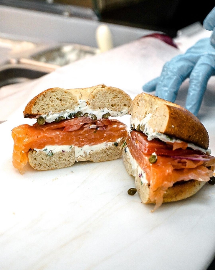 Salmon burger. (Foto: instagram.com/fjordfishmarket)