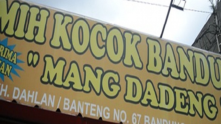 Mih Kocok Mang Dadeng, Legenda Kuliner di Kota Bandung