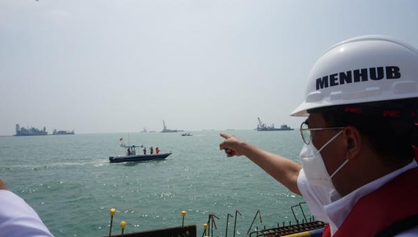Menhub Cek Pembangunan Pelabuhan