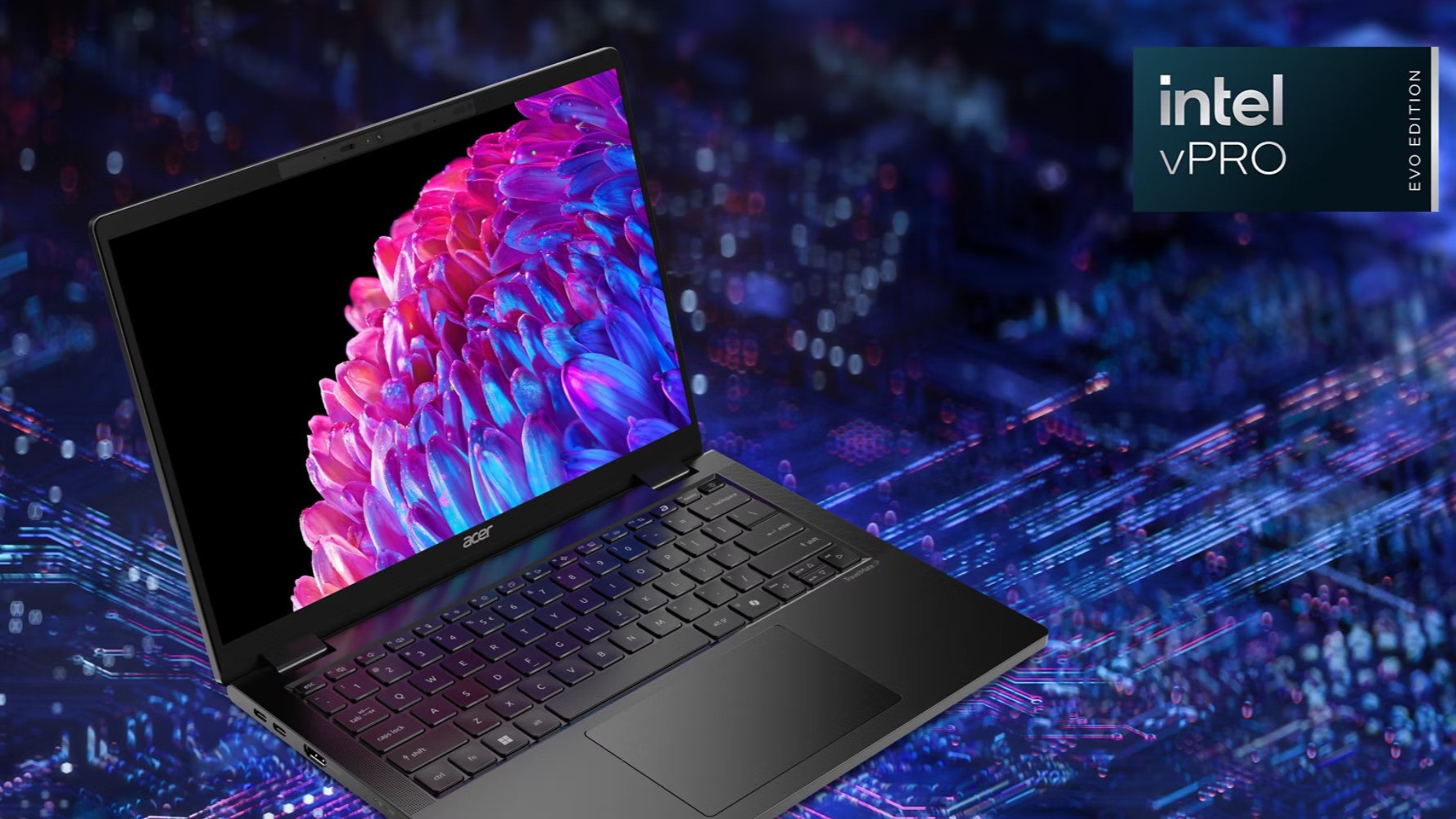 Acer TravelMate P6 14 AI Meluncur, Ditenagai Prosesor Intel Core Ultra Seri 2