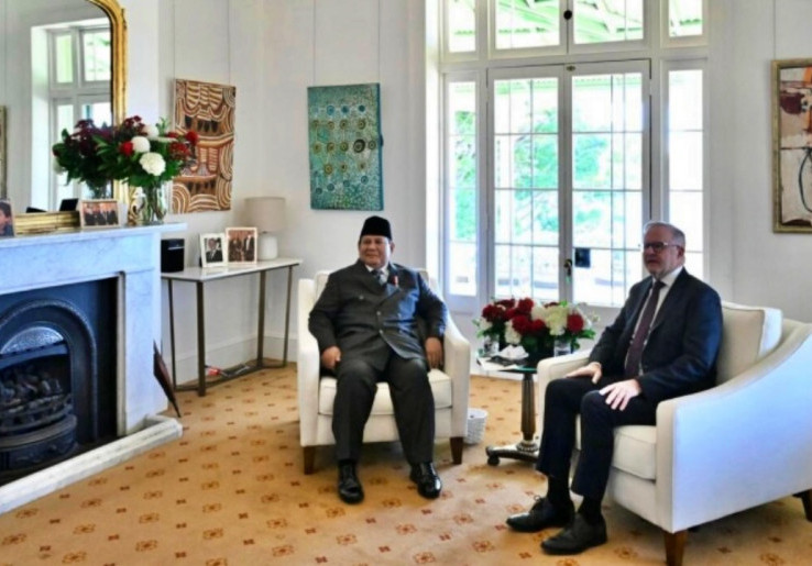 Prabowo Bertemu PM Australia Anthony Albanese di Sydney, Bahas Penguatan Kerja Sama Strategis